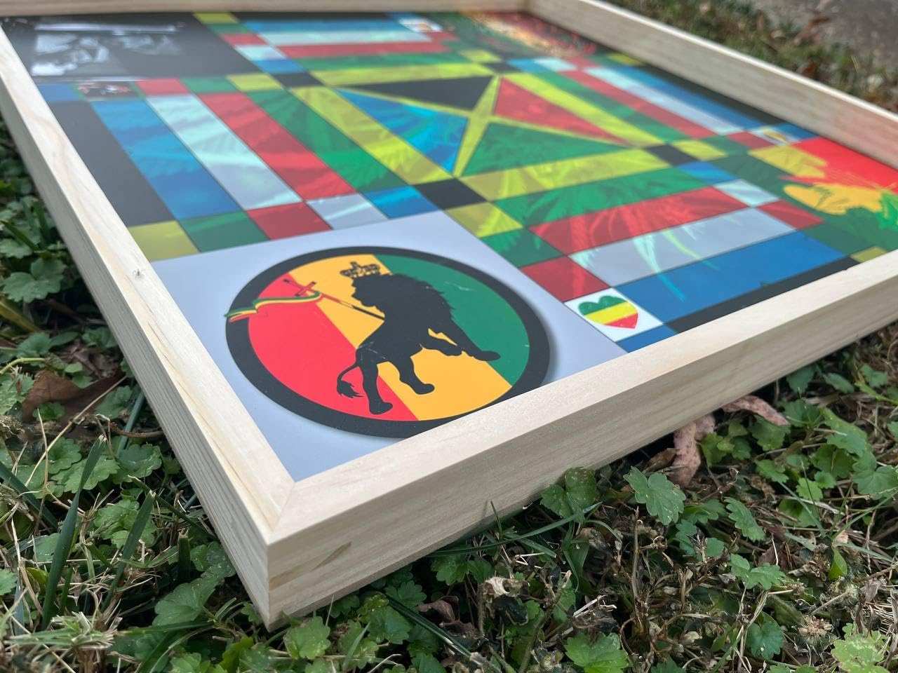 Jamaican Ludo Rasta Edition v2.0 | 24in x 24in Board Game | Family Game Night Activity | Fun Easy Multi-Player Entertainment | Indoor Outdoor Birthday BBQ Barmitzvah Gathering (Ludi/Ludy/Loodi)