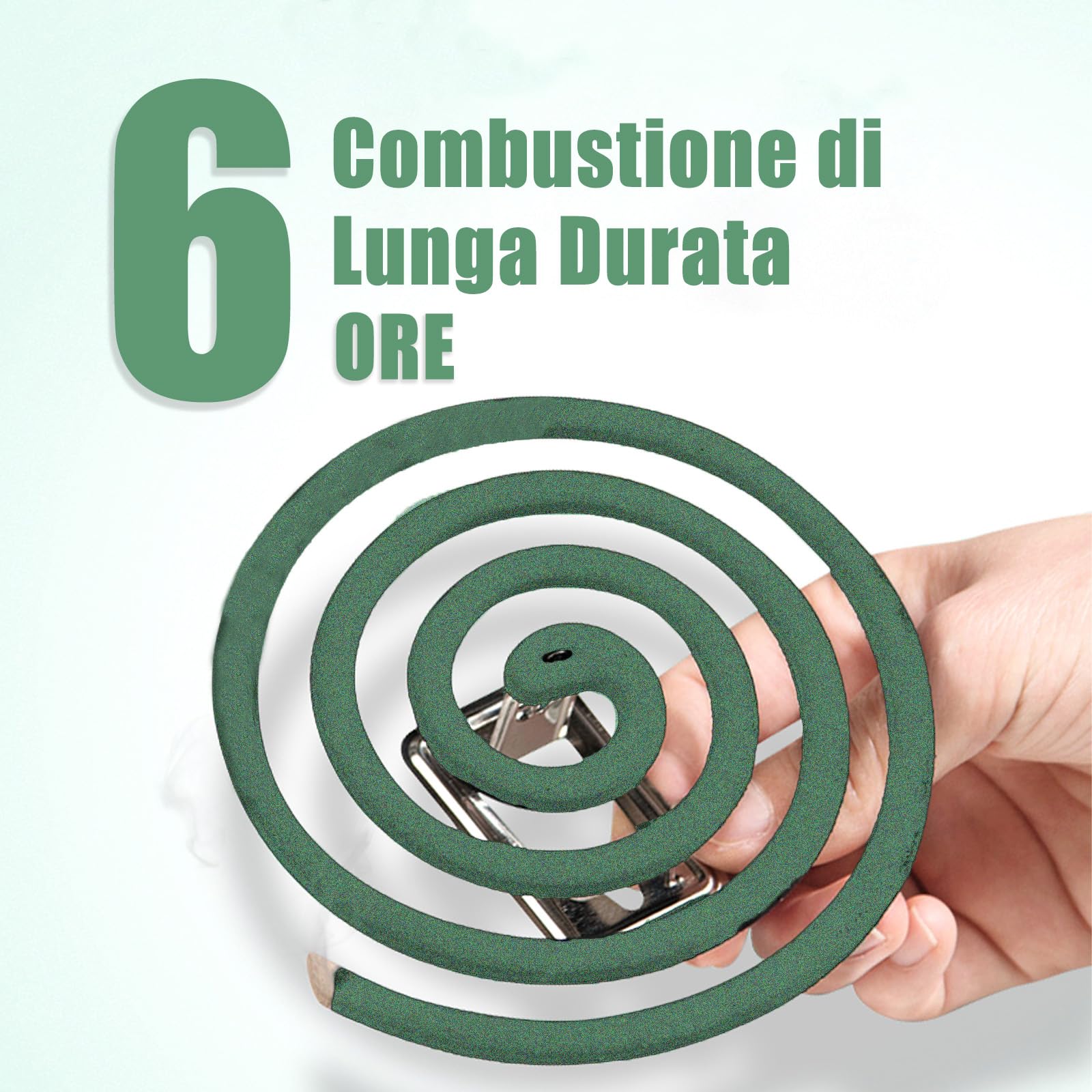 Spirali Antizanzare,Confezione da 240 Spirali,Efficaci fino a 6 Ore,MADE IN ITALY Contro Zanzare Comuni e Tigre,Adatto per il Giardino Esterno, il Balcone e la Terrazza