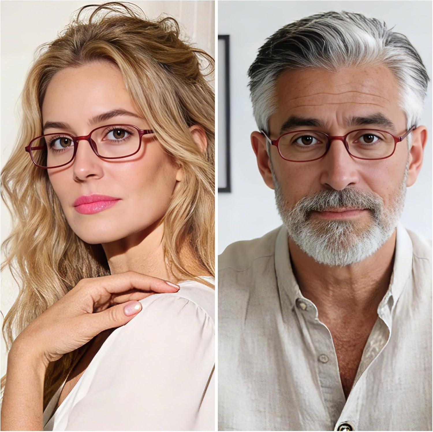 4 Packs Lightweight Reading Glasses for Women Men Blue Light Blocking Readers 1.0 1.5 2.0 2.5 3.0 4.0