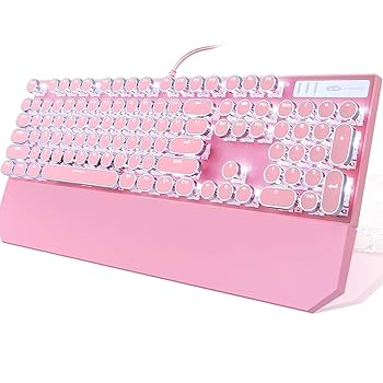 タイプライター　キーボード　penna ベビーピンク　取り替えキーキャップ付き タイプライター キーボード penna ベビーピンク 取り替えキー