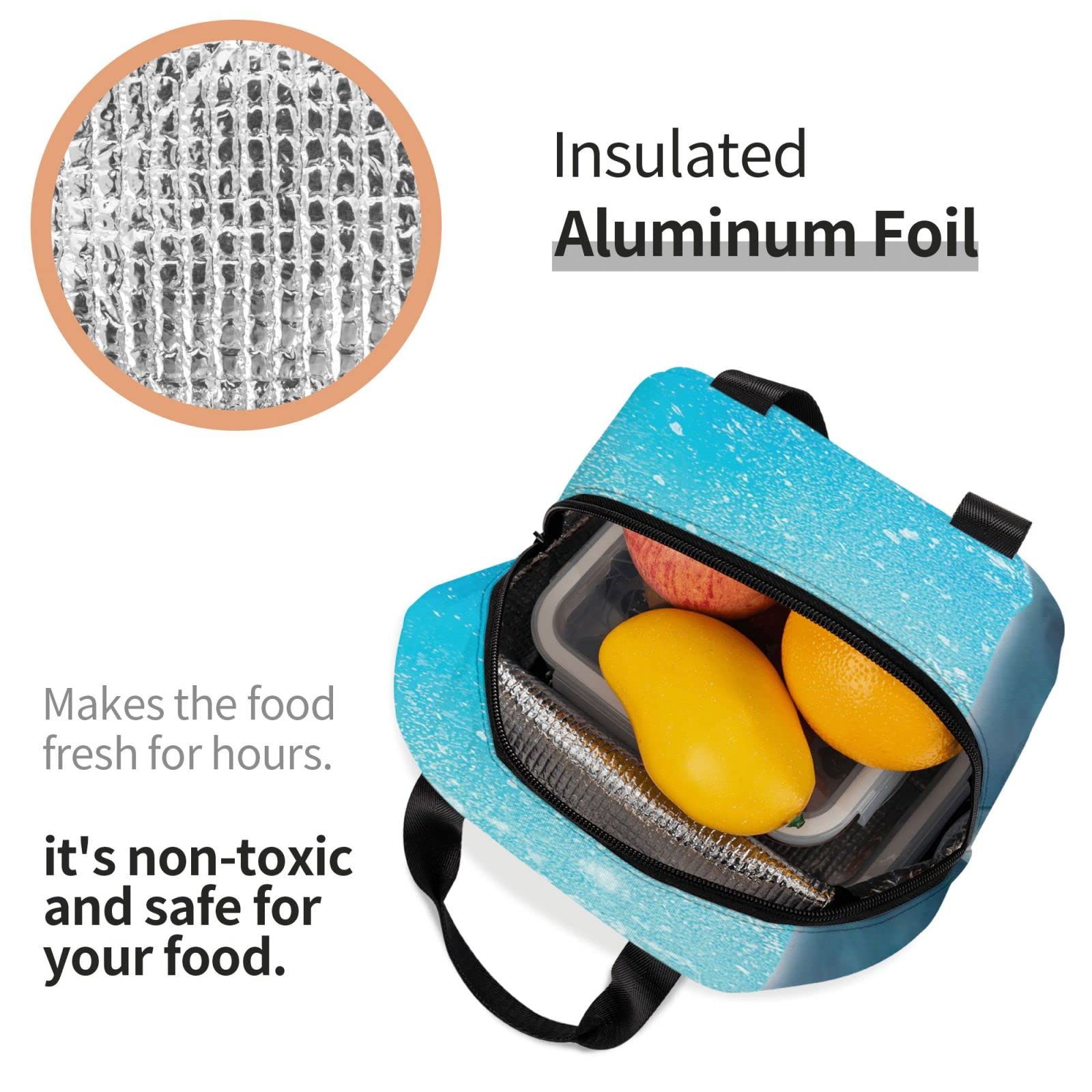 KOBLEN Isolierte Lunchtasche – Wiederverwendbare Kühltasche Mit Vordertasche Für Arbeit, Picknick & Reisen
