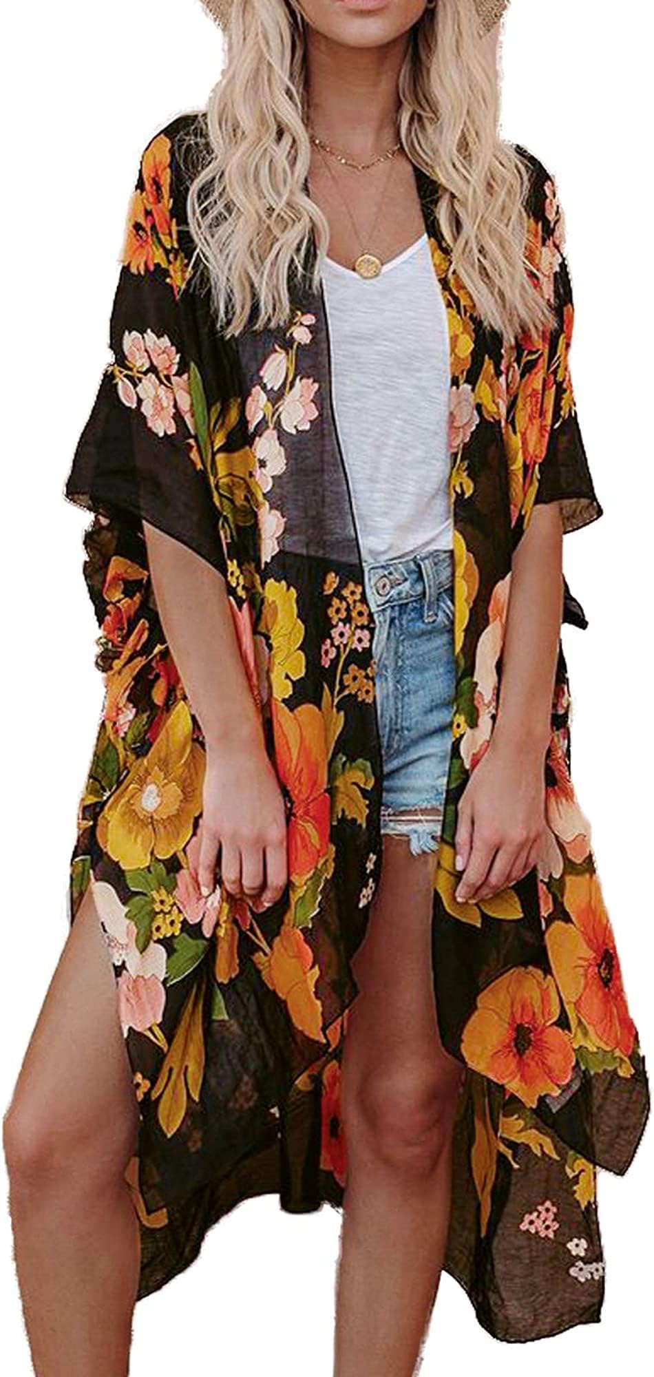 Kimonos for Women Swimsuit Coverups Beach Cover Up Swimwear Cardigan Summer
