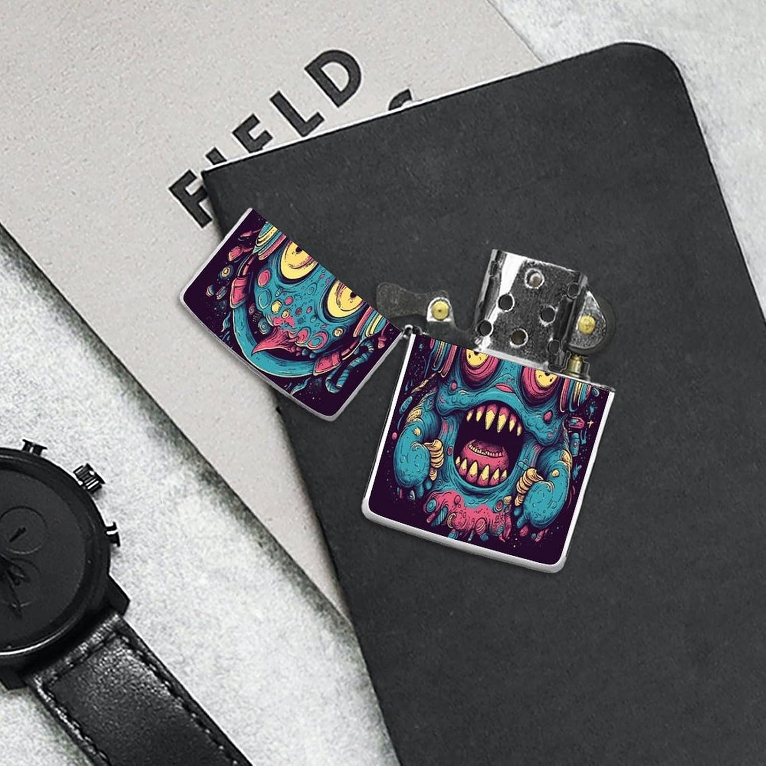 Love Music Monster Lighter Case Cover Holder Lighter Sleeve