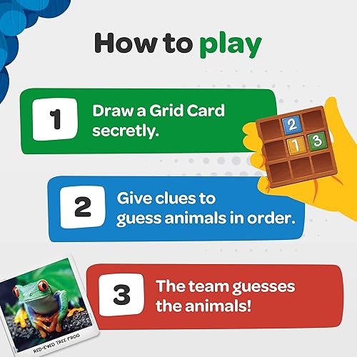 Miniatura 3 de National Geographic - Secret Clue Animals  Juego de cartas familiar cooperativo para niños  Regalo para niños y niñas de 7, 8, 9, 10 años