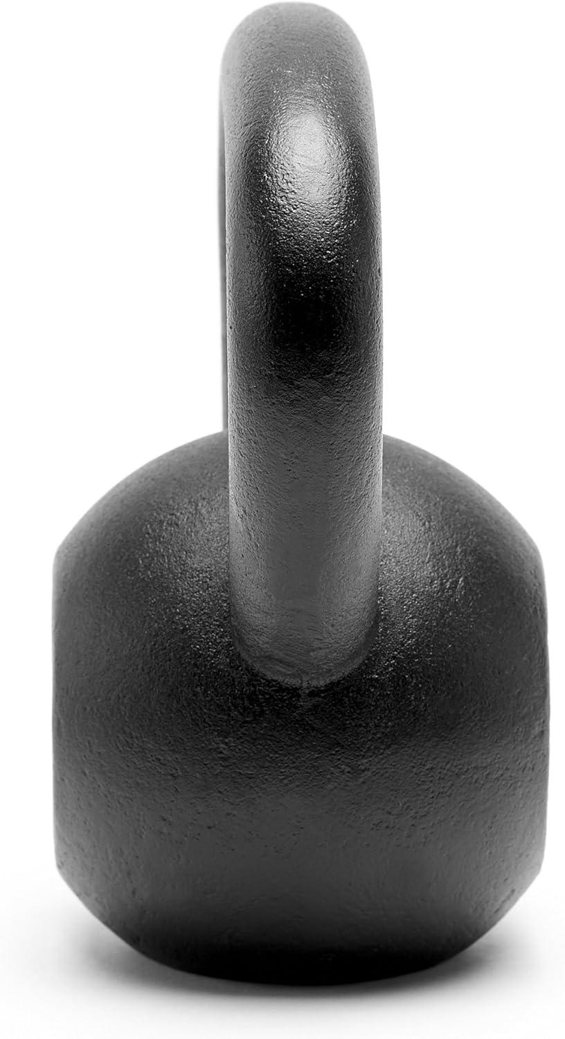 Premium Powder Coated Solid Cast Iron Kettlebell Weights 5lb to 45lb