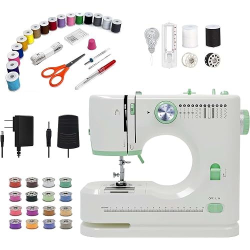 Small Sewing Machine for Beginners, Portable sewing Kit for Light Fabrics