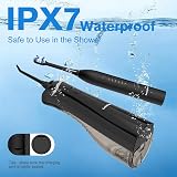 Leominor 2-in-1 Water Flosser & Electric Toothbrush – Rechargeable with IPX7 rating