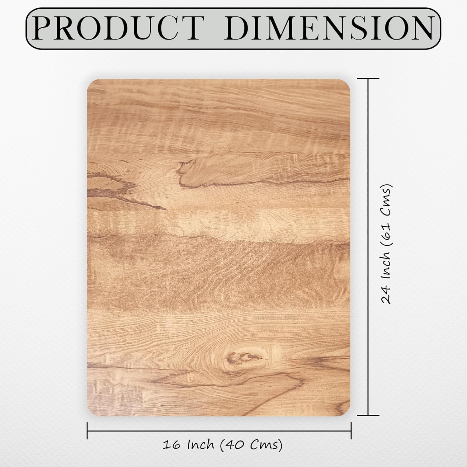 Study Pad Large Size Plank for Students - MDF Drawing Board for Painting Wooden Writing Pad for Chair | Study Planks for Students Big Size | Lap Pad Hardboard Wooden Board for Painting, 16x24 Inch, 7MM 1