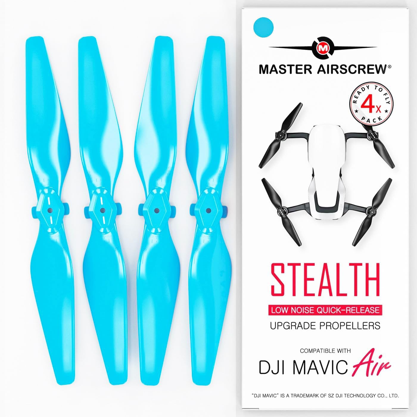 Master Airscrew Stealth Propellers for DJI Mavic Air - Blue, 4 pcs