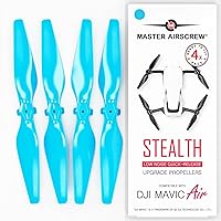 Vista 5 de Hélices sigilosas Master Airscrew para DJI Mavic Air - Negro, 4 piezas
