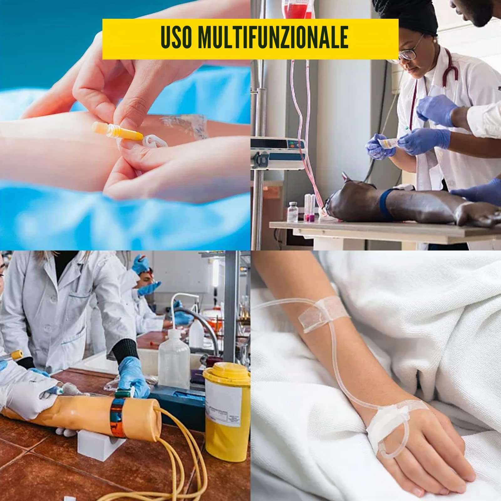 VEVOR Kit di Flebotomia,Modello di Braccio per Puntura Venosa, Alt.40,5-68,5cm Kit Braccio per Pratiche Endovenose per Puntura Venosa, Modello per Allenamento per Iniezione Endovenosa