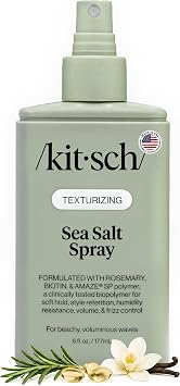 Kitsch Sea Salt Spray for Men and Women - With Rosemary & Biotin - 177 mL