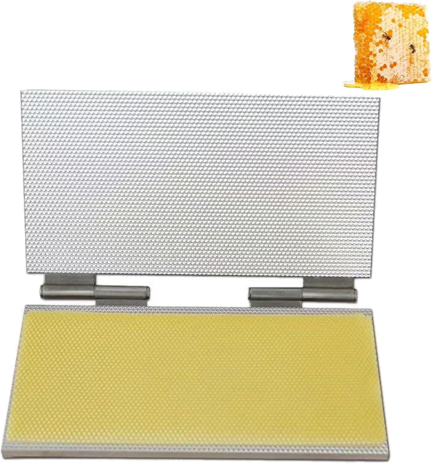 BOOZXCV Beeswax Press Tool, Aluminum Alloy Foundation Press for Beekeeping, 5.4mm Embossing Tool, Ideal for Farm and Hobbyist Use (5.4mm)