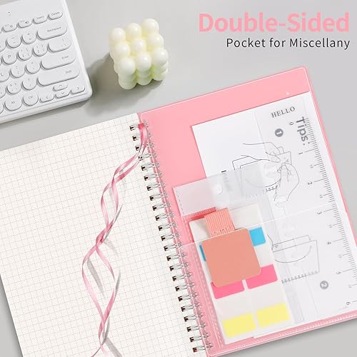 Vista 94 de AHGXG Diario de puntos y viñetas – Cuaderno de espiral de cuadrícula de puntos de 8.5 x 11 pulgadas, cuaderno de puntos grande A4, papel grueso