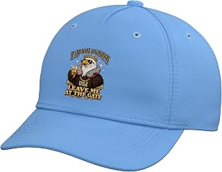 Funny Airport Exchange Bald Eagle Travel Humor Adjustable Baseball Hat