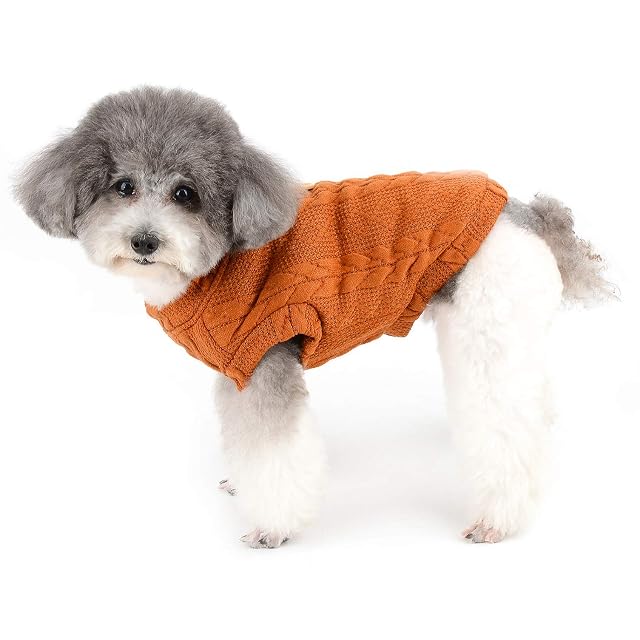 Foto 7 de 8 de Ranphy - Suéter de forro polar para perros pequeños, para cachorros, ropa de punto, para perro, chaqueta…