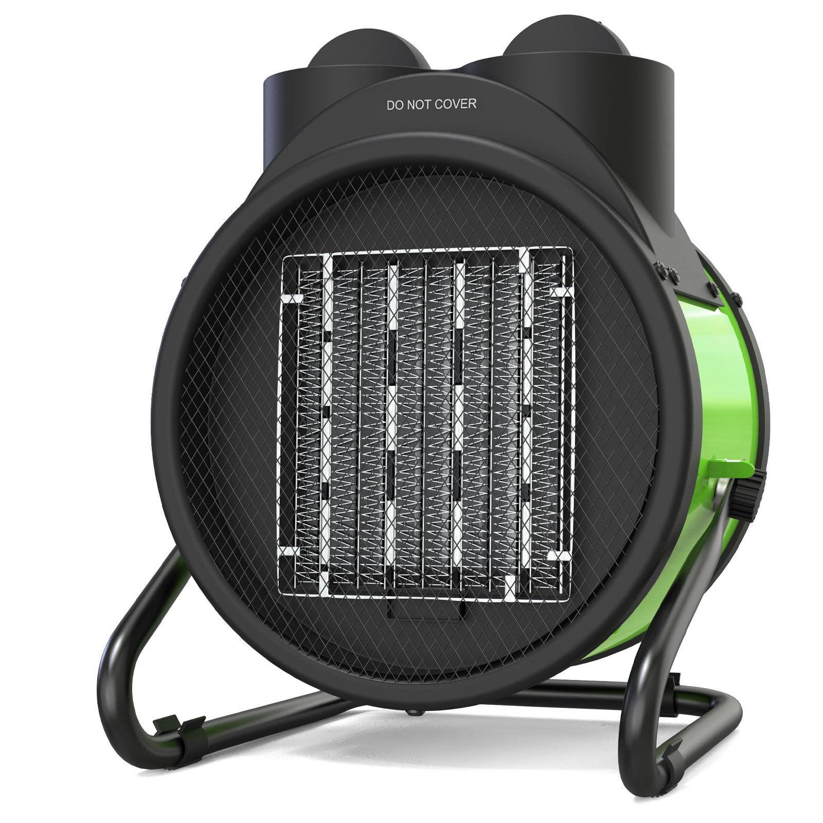 Buyplus Outdoor Heaters for Patio, 1500W Electric Garage Heater with 90°Adjustable Angle, Overheat Protection &amp; 2S Fast Heating, Greenhouse Heater for Patio, Garage, Greenhouse, Indoor Outdoor, Green