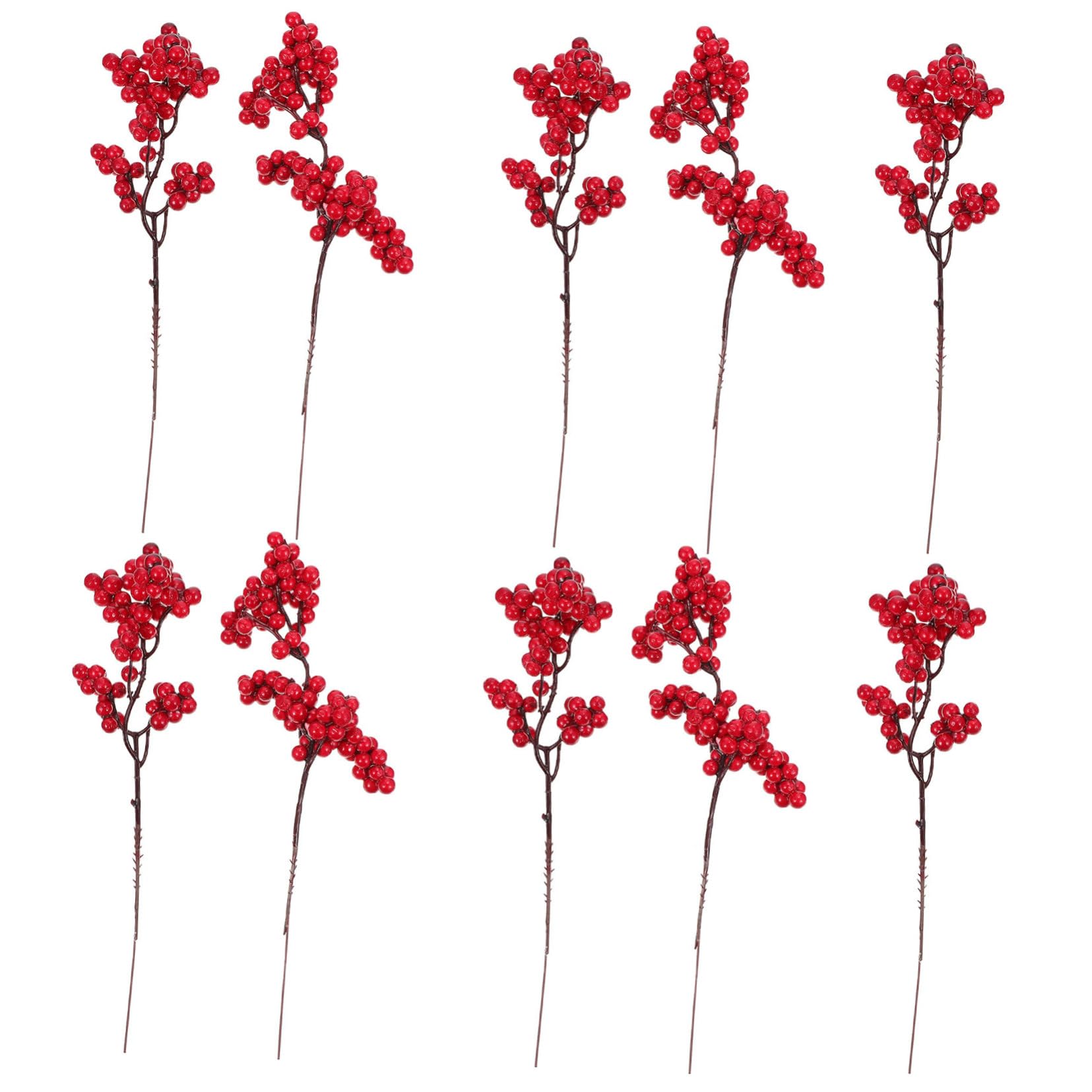 Branches de Noël artificielles x10 pour décoration festive et DIY