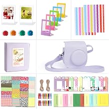 Camera Accessories for Fujifilm Instax Mini 12-Purple Lilac | Includes Mini 12 Case, Albums, Filters, Frames and Stickers