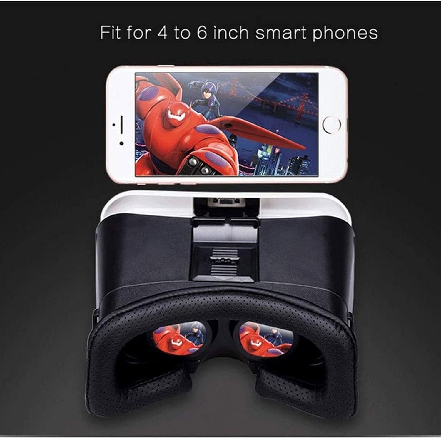 3D VR Virtual Reality Headset, VR Glasses for 360 Degree Immersive Videos/Movies/Games in 4.0-6.0” Comfortable New 3D VR Glasses