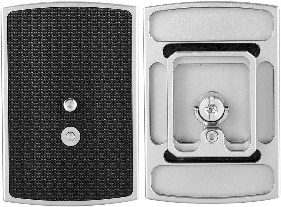 TH-650DV 1/4 Inch Mounting Screw Tripod Monopods Quick Release Plate,Camera Tripod Plate,Quick Release Plate with Video Pin D-Ring Handle,for Camera DSLR,for