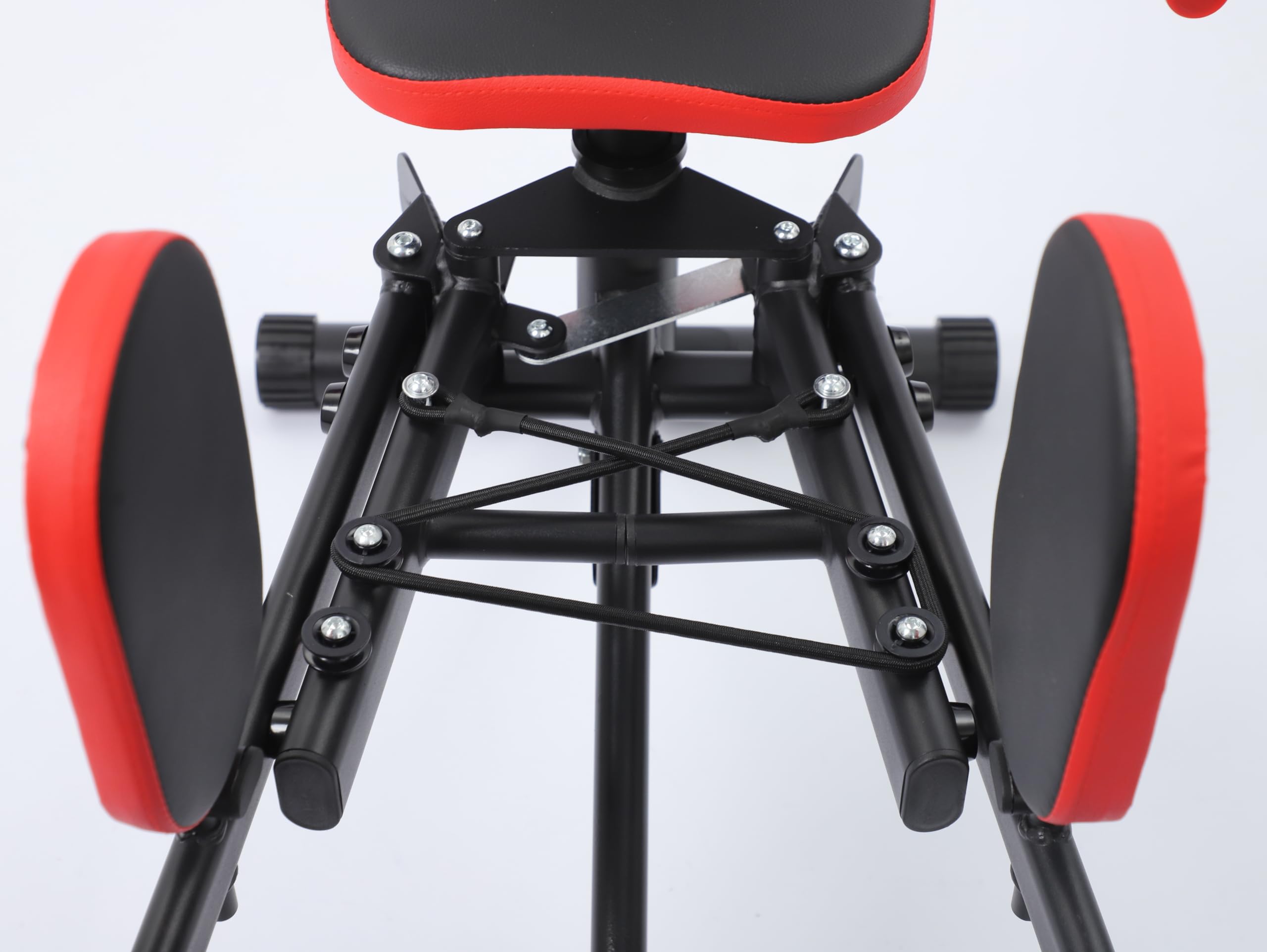 Po Trainer Oberschenkeltrainer mit verstellbarem Widerstandsbänder | Beinspreizer, Adduktoren und Abduktoren, PU Polstern, Bauch Beine Trainingsgerät für Zuhause, Glute Machine