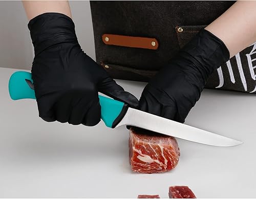 Miniatura 9 de YOUSUNLONG Cuchillo curvo para cortar carne, 6 pulgadas, hoja curvada flexible de acero de molibdeno de alto carbono de alta calidad, cuchillo de