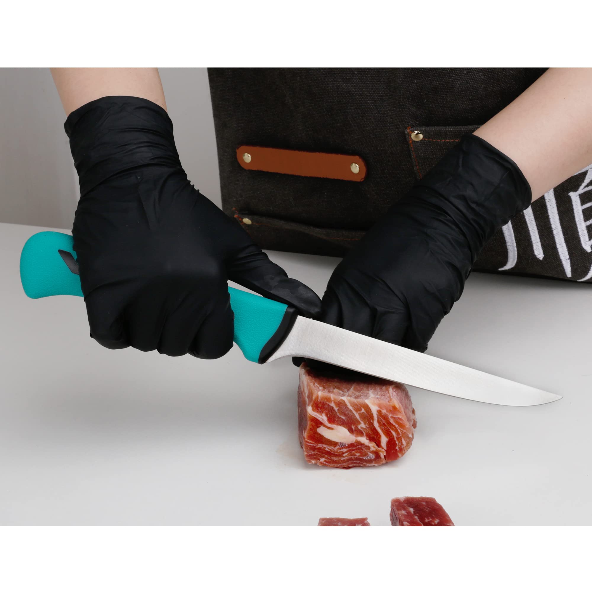 YOUSUNLONG Curved Boning Knife for Meat Cutting - 6 Inch - Premium High-carbon Molybdenum Steel Flexible Curved Blade - Butcher's Kitchen Boning Knife - Ergonomic & Non-slip Handle — Amazon image 9