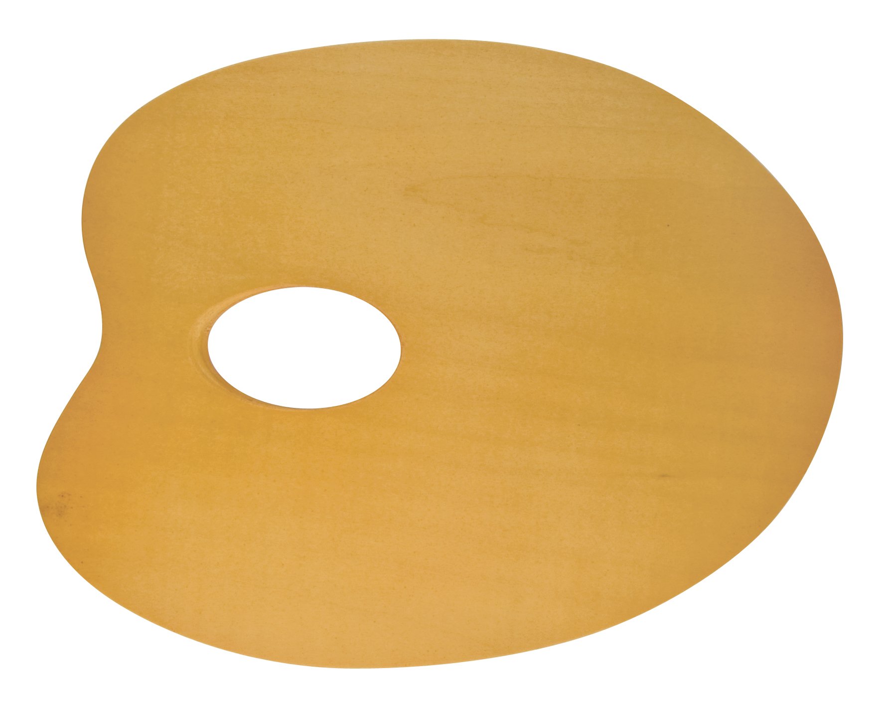 Heritage Arts, Beechwood Oval Palette, Wooden Painting Tool with Thumb Hole, 9 x 7 Inches - Small