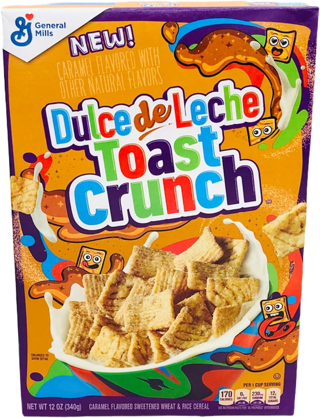Dulce De Leche Toast Crunch Cereal 12 oz General Mills ( 2 PACK )