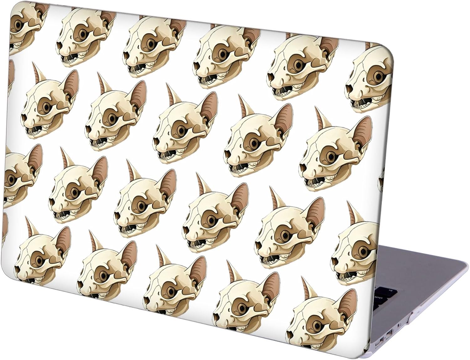Compatible with MacBook Neo 13-inch, Hard Shell Case with Keyboard Cover and Screen Protector (A3404 A18 Pro chip, 2026 Release) - Cat Skull MD8495