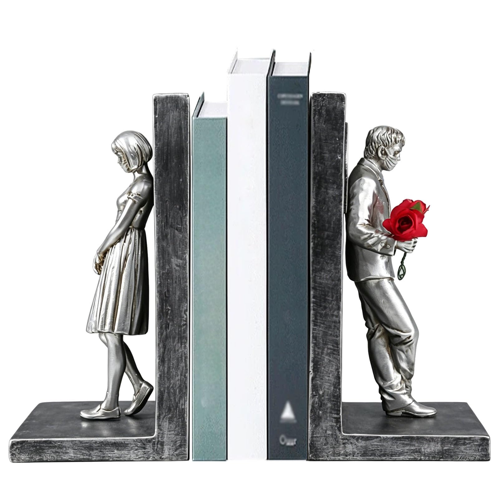 Serre-livre personnage antidéformable pour redresser les livres lourds du bureau