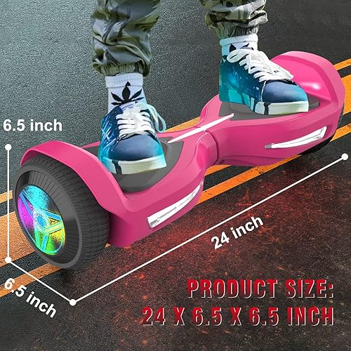 Miniatura 45 de Hoverstar Aeropatineta Bluetooth, ruedas LED, color cromado, autoequilibrio, scooter para niños, adolescentes (negro cromado)
