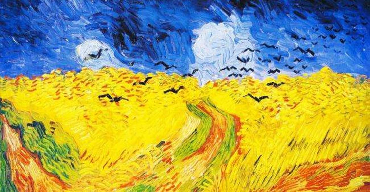 Handmade Van Gogh Style Arrow WASD PBT R4 Keycap Dye-Sublimation for Cherry MX RGB Switch Mechanical Keyboards Gaming DIY (4 Keys R4,Abstract Art) image 5