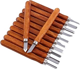 12Pcs Carving Knife Sets, High-Carbon Steel, Wood Chisels Knife Set Wood Carving Tools,for DIY Sculpture Carpenter Experts