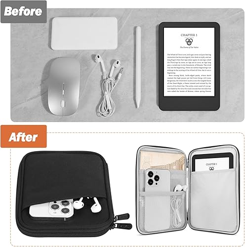 Miniatura 5 de MoKo Bolsa de manga para eReader de 6-7 pulgadas para ereader Colorsoft Signature Edition, totalmente nuevo 6 pulgadas ereader 11ª generación Negro