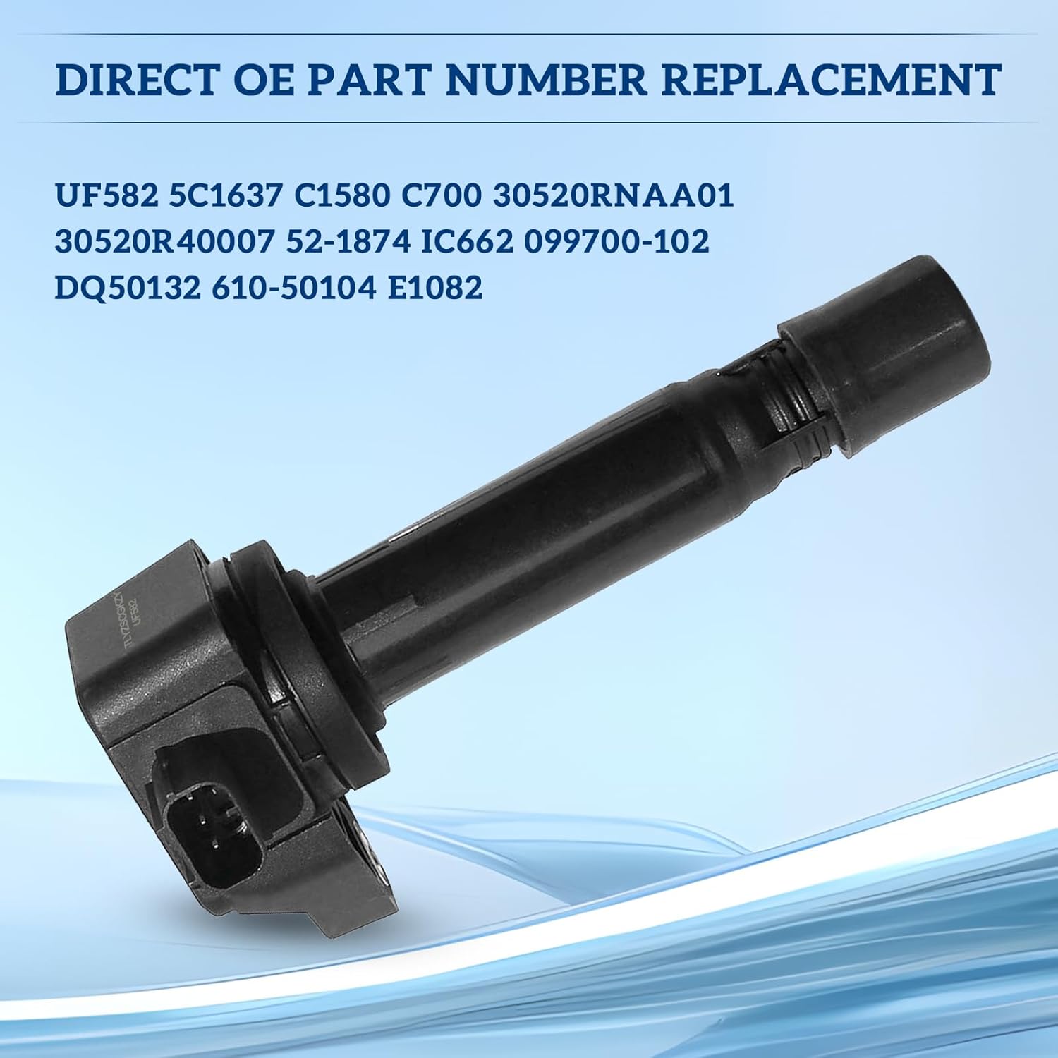 Ignition Coil Pack of UF582: 4Pcs for Honda Civic Ignition Coil 2006 2007 2008 2009 2010 2011 1.8L L4 Replaces 5C1637 C1580 C700 30520RNAA01 30520R40007 52-1874 IC662 099700-102 Coil Pack