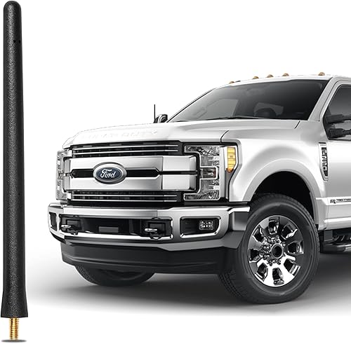 KSaAuto Antena corta de 6 3/4 pulgadas para Ford F-250 F-350 Super Duty 2017-2025, Ford F-150 F250 F350 Bronco Accesorios Reemplazo de antena de