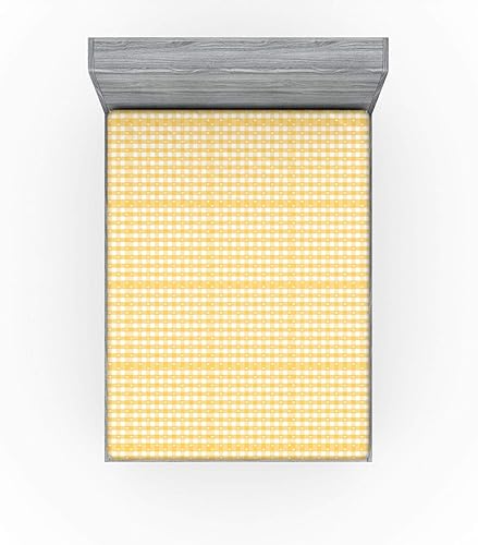 Miniatura 10 de Ambesonne Sábana bajera con diseño floral, acuarela temática de primavera, pintura de hierbas, flores, botánica de jardín, funda de cama con