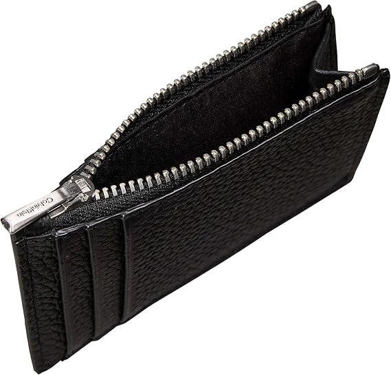 Calvin Klein FOIL EMBOSS N/S ZIP CARDHOLDER Cüzdan Erkek BLACK Tek Beden