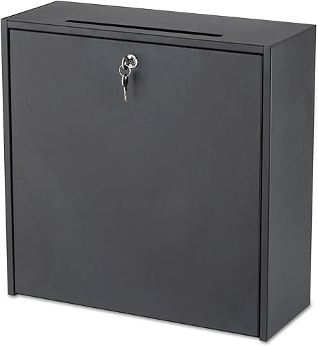 Safco Productos 4259BL Buzón de oficina interior, grande, negro