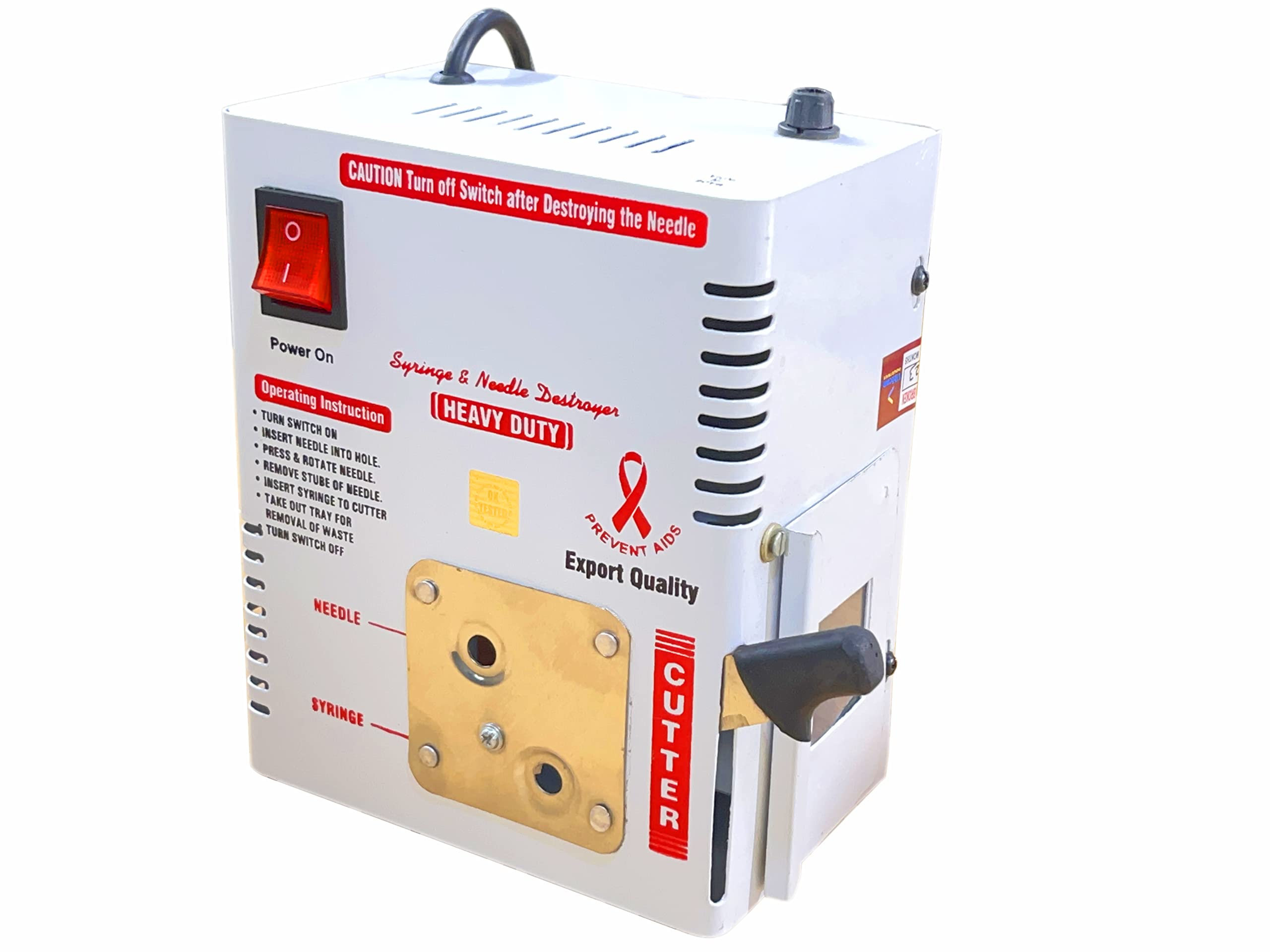 Durga® Needle Destroyer | Needle Cutter | Needle Burner | Pack of 1 | Copper Transformer | Heavy Duty Built Quality | Available in Large & Extra Large Size (Extra Large) (B0CB3KPW3J) Amazon Price History, Amazon Price Tracker