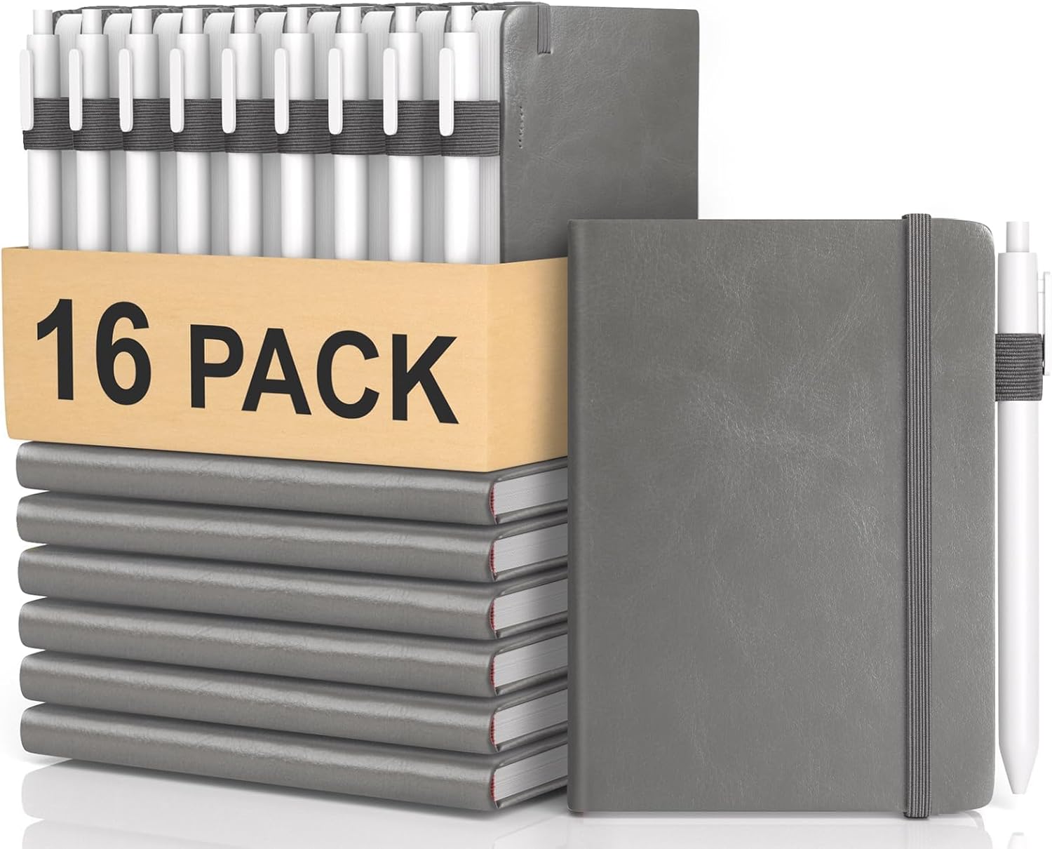Pocket Small Notebook Journals, 16 Pack (8 Candy Color) Mini Notebook 3.7x5.7 Butterfly Journaling Notebooks for Women Men, Hardcover Lined Note Pads with Pens for Work, Business, Travel Journal, Office Supplies