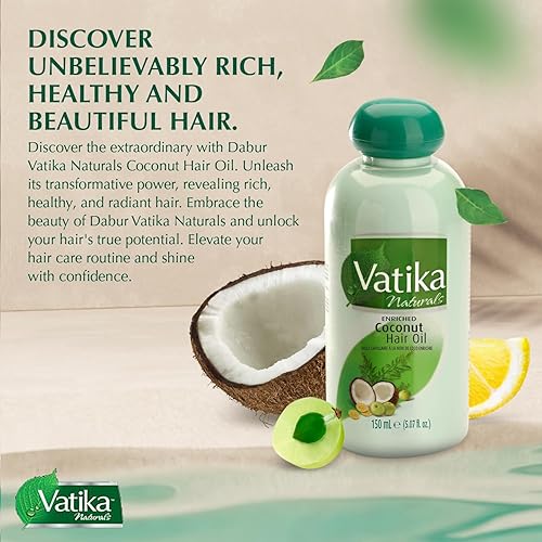 Miniatura 2 de Dabur Vatika - Aceite de coco enriquecido para el cabello, 5.1 fl oz (paquete de 2)