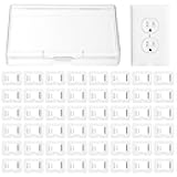 XLIUAX 40 Pack 2 Prong Loose Outlet Plug Fix, Plastic Socket Outlet Tightener Insert Snug Plugs for Loose Outlets Compatible with Most Losing Outlets Wall Socket