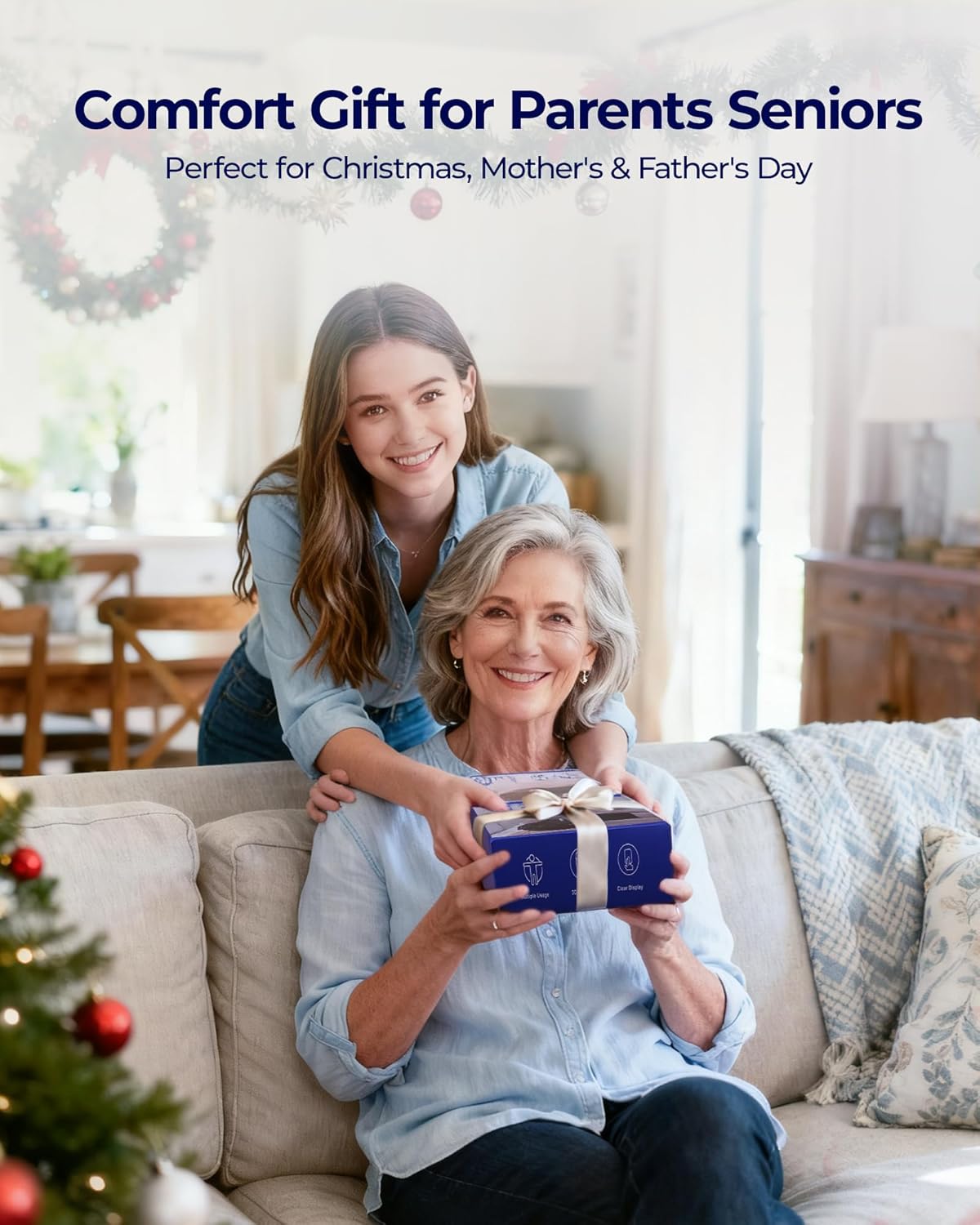 4-in-1 Cordless Knee Massager with Heat and Red Light Therapy for Knees, 6 Vibration & 4 Pulses Knee Pain Relief Device for Shoulder Elbow, Perfect for Women Men Seniors - Image 8