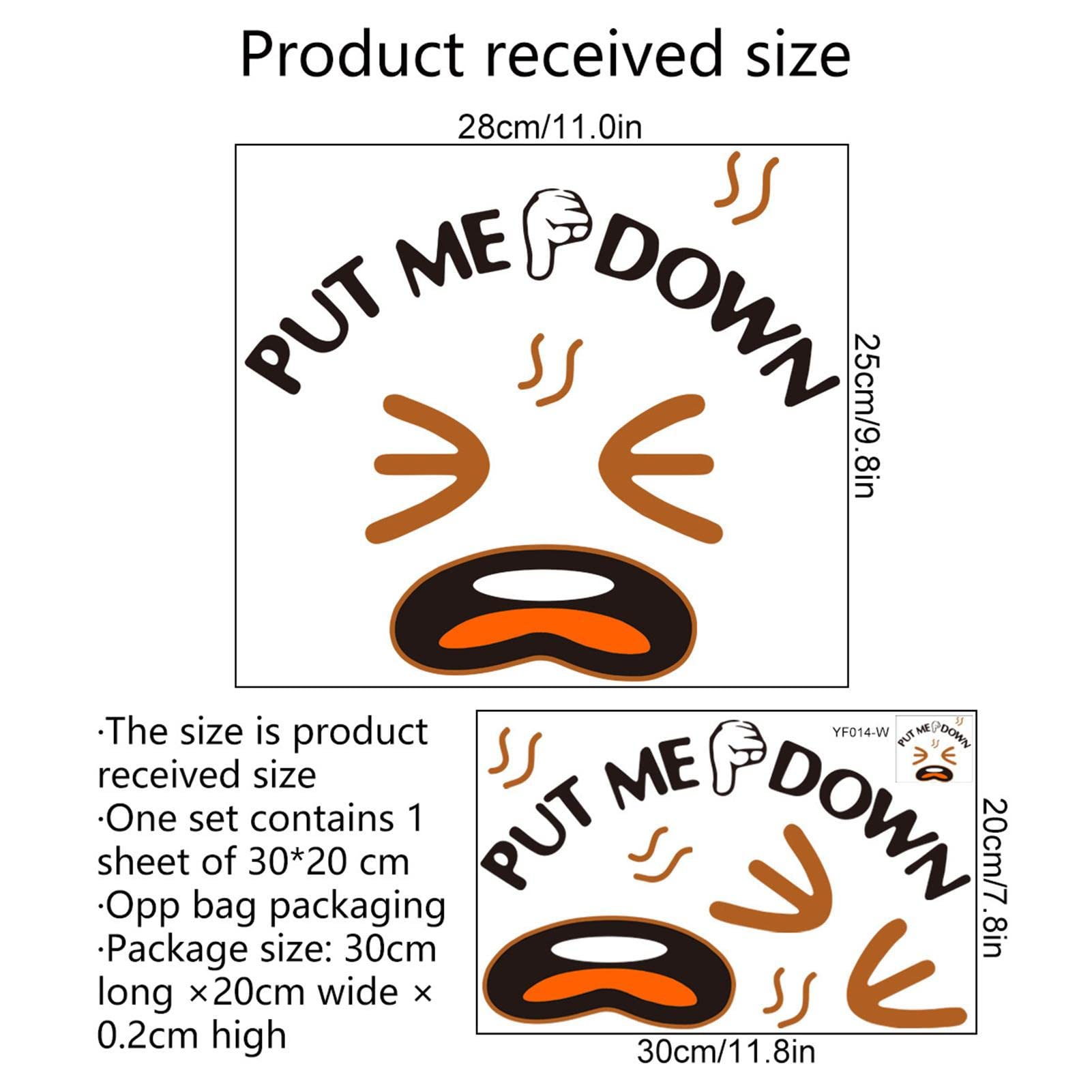 Put Me Down Toilet Seat Sticker - 11