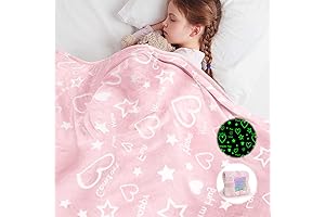 Glow in The Dark Dreamy Galaxy Blankets for Girls 8-10 years old