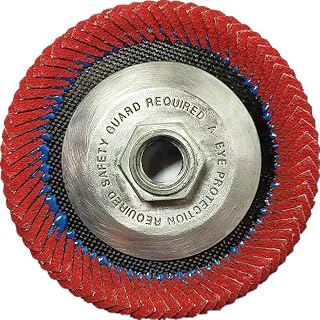 WA 4 1/2" Curve Radial Type Flap Disc, 4-1/2" Diameter, 5/8-11 Thread, 13300 RPM, 60 Grit, VSM Ceramic Oxide