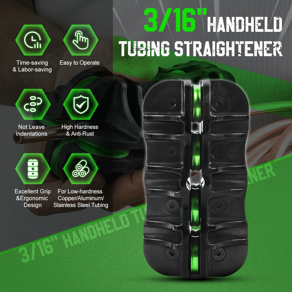 Tubing Straightener 3/16in Brake Line Straightening Tool